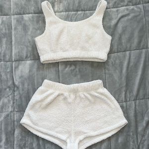 Crop top shorts set